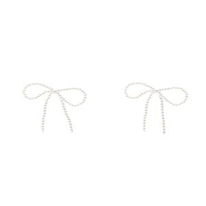 ZARA PEARL BOW EARRINGS
